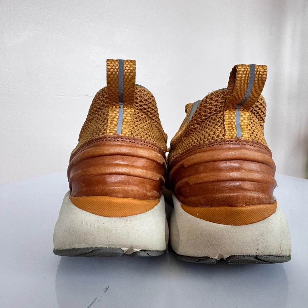 Johnston & Murphy XC4 TR1 Sport Hybrid Knit Waterproof Yellow Brown Sneakers 12